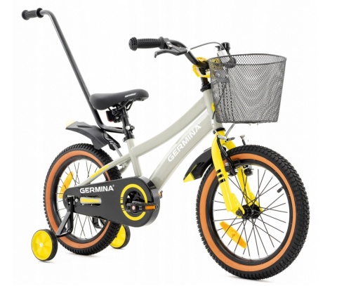 GERMINA Sport 16 2026 dětské chlapecké kolo zeleno-černé 16" s pomocnými kolečky