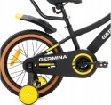 GERMINA Sport 16 2026 dětské chlapecké kolo černo-zelené 16" s pomocnými kolečky
