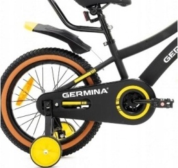 GERMINA Sport 16 2026 dětské chlapecké kolo černo-zelené 16