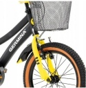 GERMINA Sport 16 2026 dětské chlapecké kolo černo-zelené 16" s pomocnými kolečky