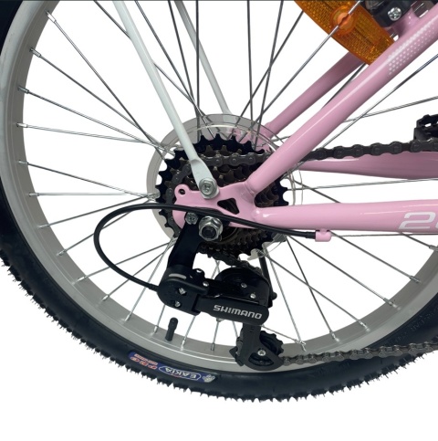 SIROX PINK 20 2026 dětské chlapecké kolo černé 20" 6 rychlostí Shimano s V-Brake
