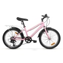SIROX PINK 20 2026 dětské chlapecké kolo černé 20" 6 rychlostí Shimano s V-Brake