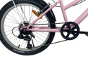 SIROX PINK 20 2026 dětské chlapecké kolo černé 20" 6 rychlostí Shimano s V-Brake