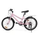 SIROX PINK 20 2026 dětské chlapecké kolo černé 20" 6 rychlostí Shimano s V-Brake