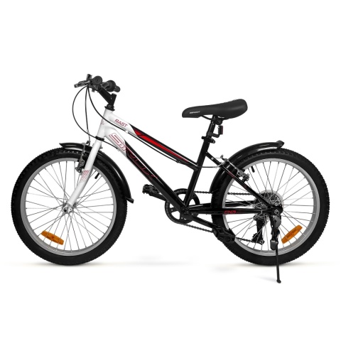 SIROX Rust 20 2026 dětské chlapecké kolo černé 20" 6 rychlostí Shimano s V-Brake