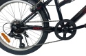 SIROX Rust 20 2026 dětské chlapecké kolo černé 20" 6 rychlostí Shimano s V-Brake