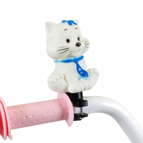 SIROX Rainbow 16 2024 dětské dívčí kolo s košíkem a pomocnými kolečky bílo-modré