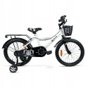 SIROX Pirate 12 2024 dětské chlapecké kolo s pomocnými kolečky bílé