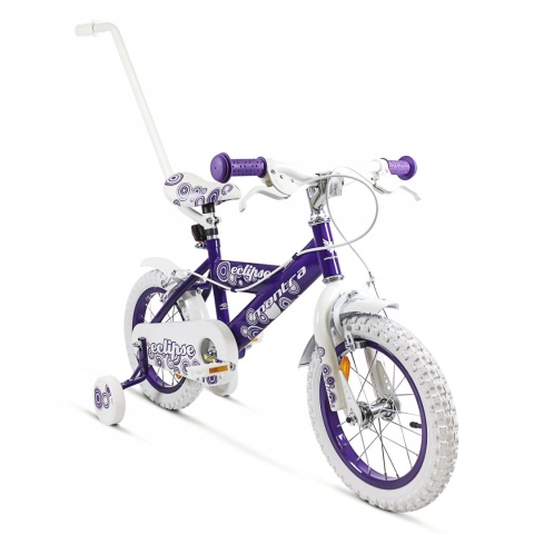 SIROX Montra Eclipse 14 2024 dětské dívčí kolo s pomocnými kolečky fialové