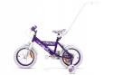 SIROX Montra Eclipse 14 2024 dětské dívčí kolo s pomocnými kolečky fialové