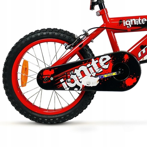 SIROX Montra Ignite 16 2024 dětské chlapecké kolo s pomocnými kolečky červené