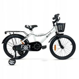 SIROX Pirate 18 2024 dětské kolo s pomocnými kolečky bílé
