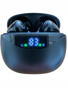 G2E D-1121 Bluetooth 5.3 TWS bezdrátová sluchátka s mikrofonem černá
