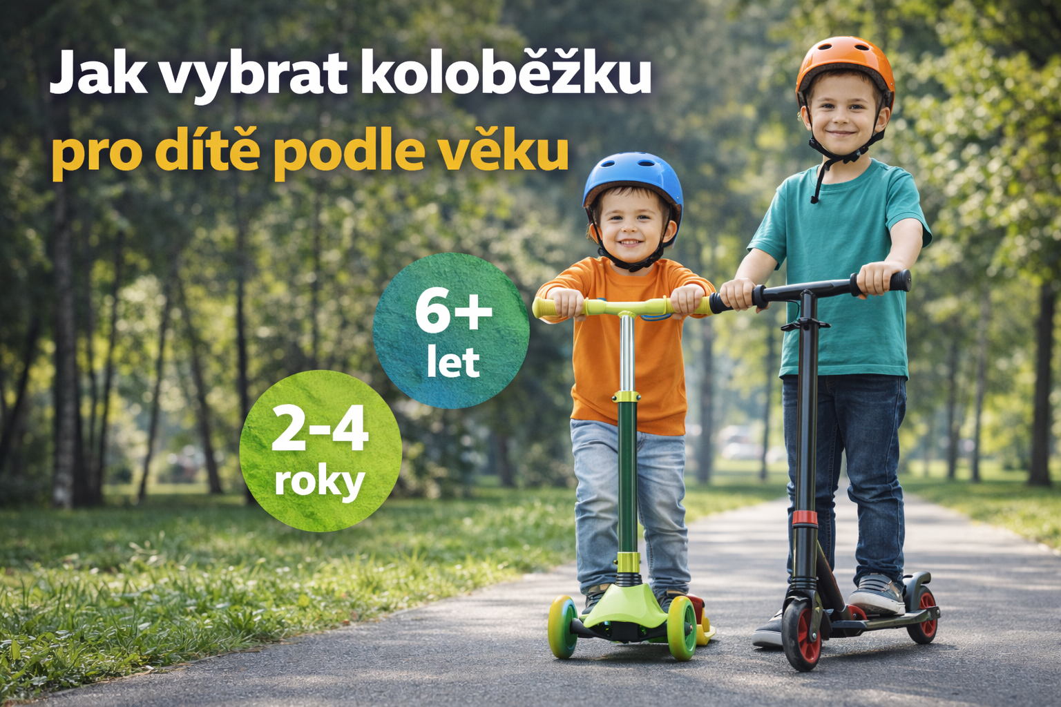 Jak vybrat koloběžku pro dítě podle věku