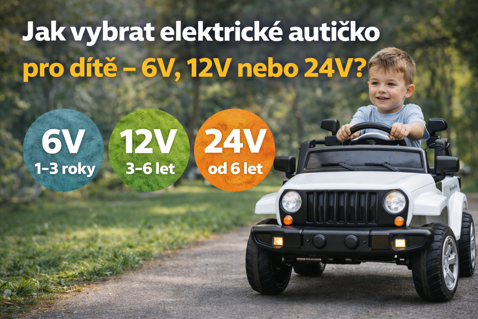 Jak vybrat elektrické autíčko pro dítě