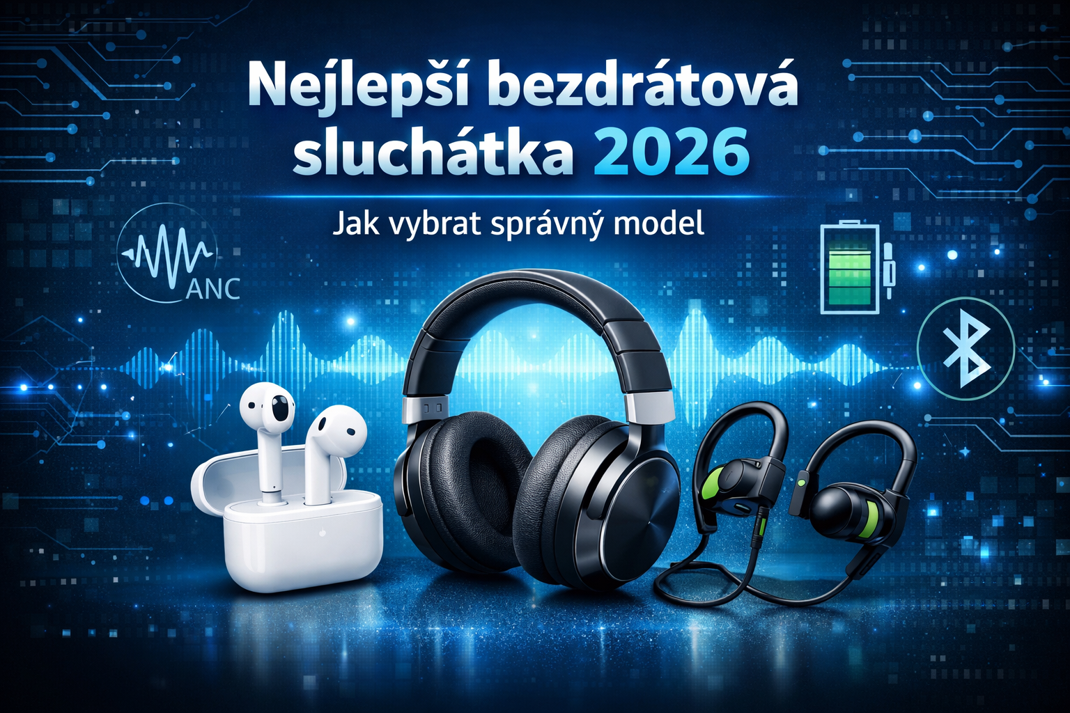 Nejlepší bezdrátová sluchátka 2026 – jak vybrat správný model a na co si dát pozor